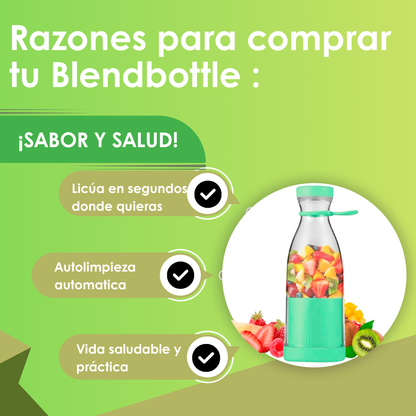 BlendBottle - Botella Licuadora Portátil USB con +10 Funciones distintas  🥤