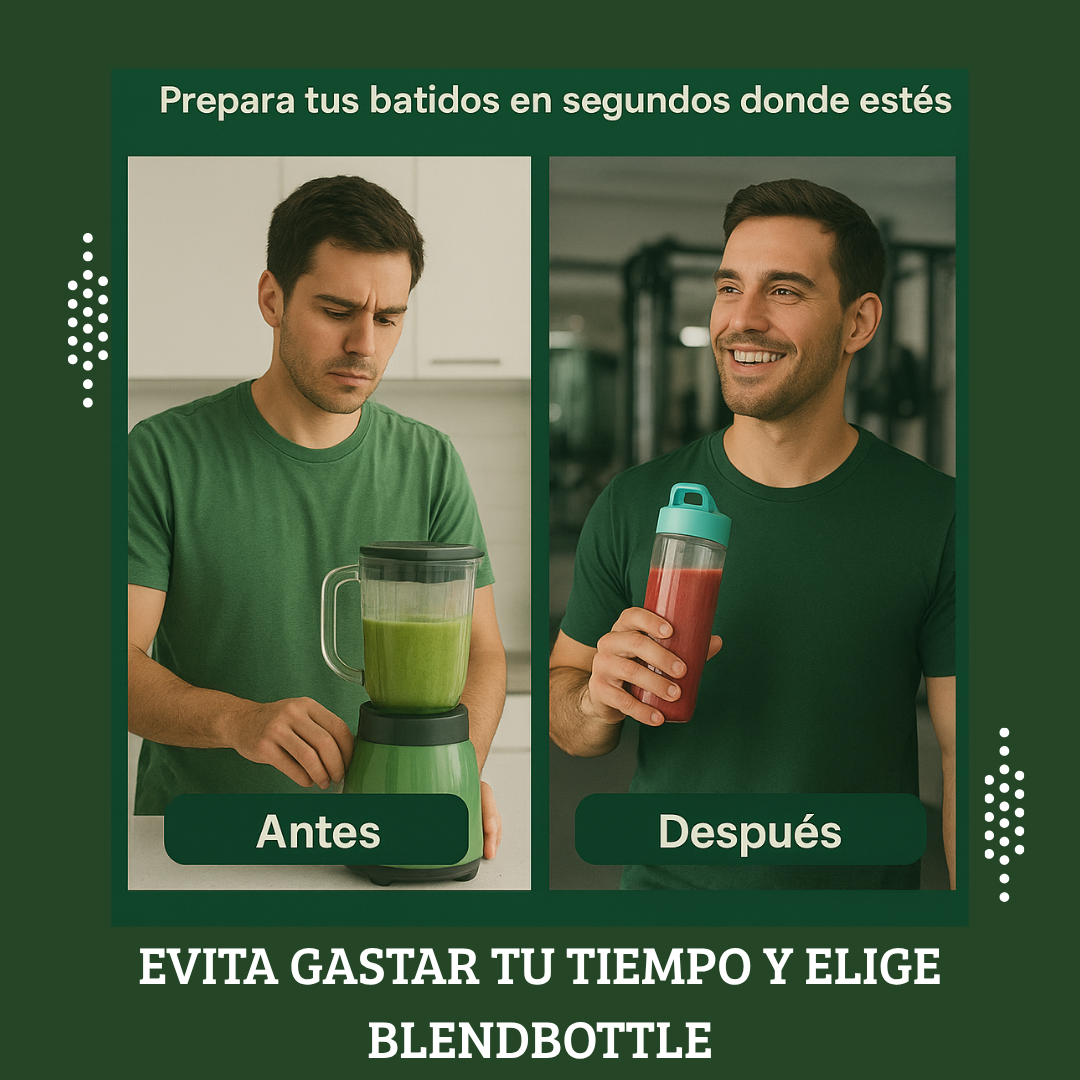 BlendBottle - Botella Licuadora Portátil USB con +10 Funciones distintas  🥤